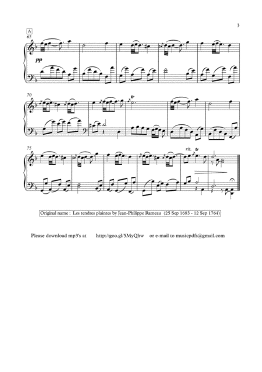 Masterpieces for solo piano 4 by J. Rameau and C. Gounod Piano Solo scores gallery preview page 4