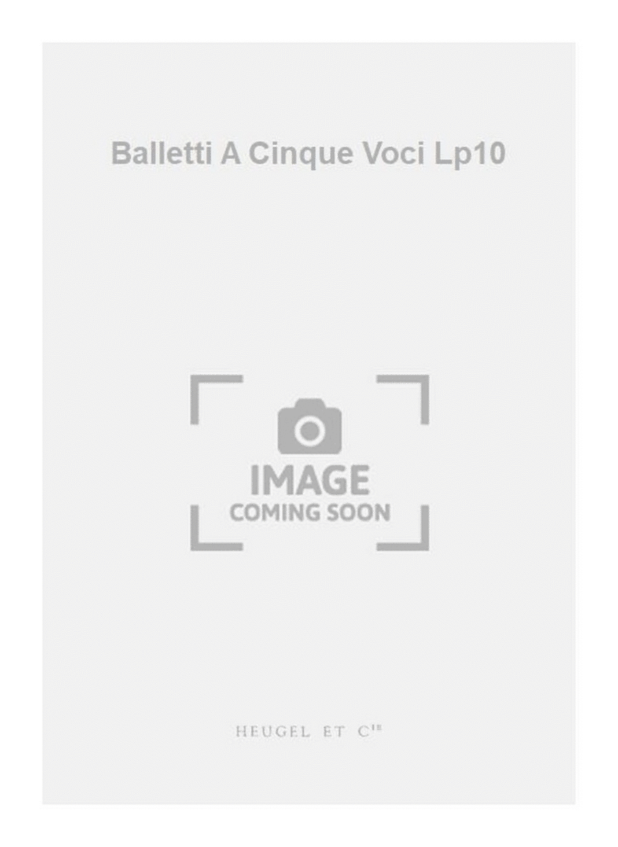 Balletti A Cinque Voci Lp10 Voice scores gallery preview page 1