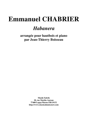 Emmanuel Chabrier: Habanera arranged for oboe and piano