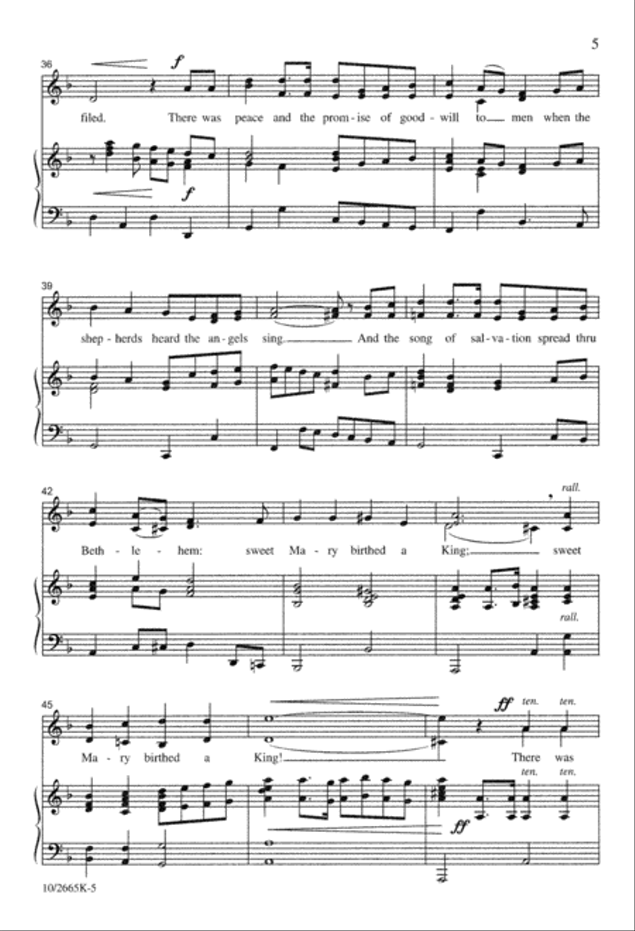 Joy in Judea Unison Choir scores gallery preview page 5