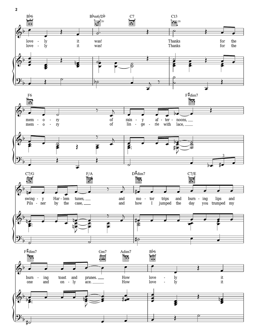 Thanks For The Memory Guitar scores gallery preview page 2