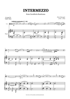 Intermezzo from Cavalleria Rusticana - Viola and Piano
