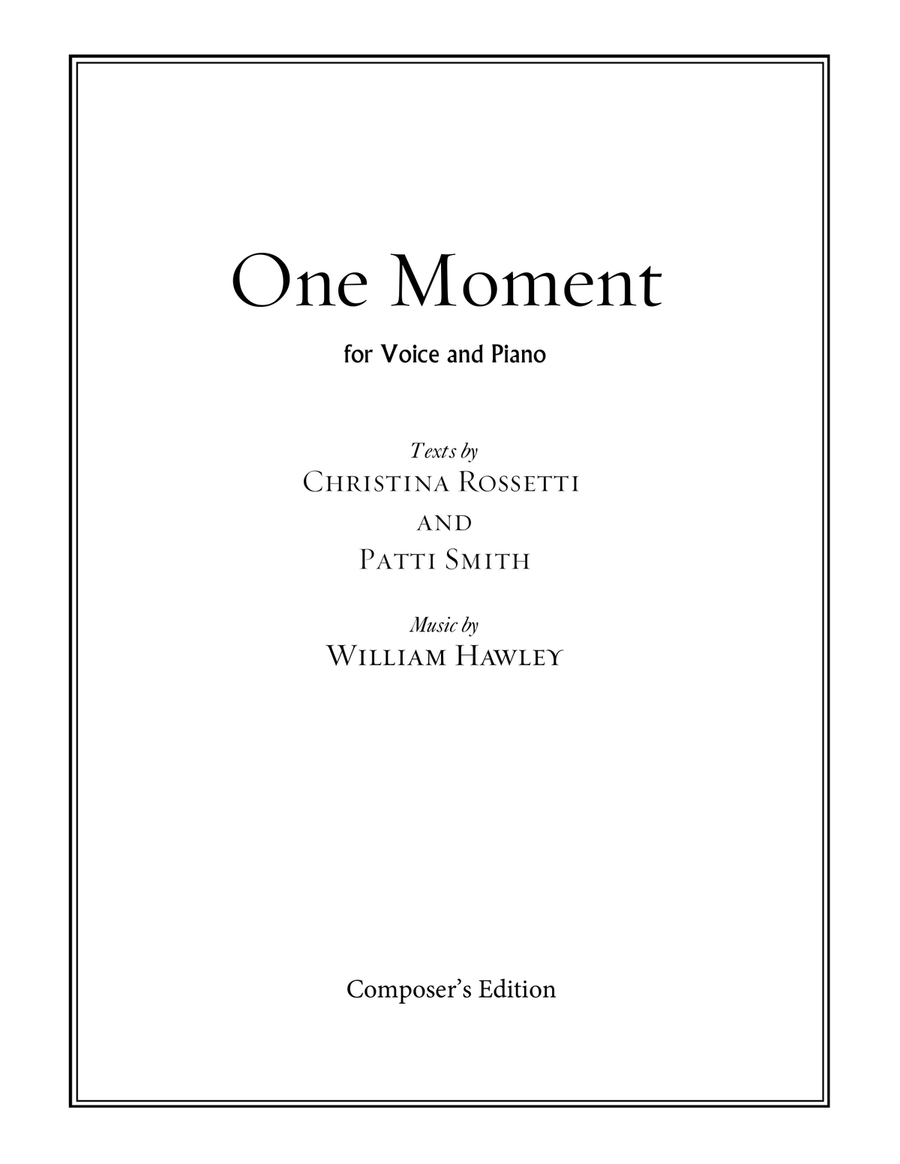 One Moment Voice scores gallery preview page 1