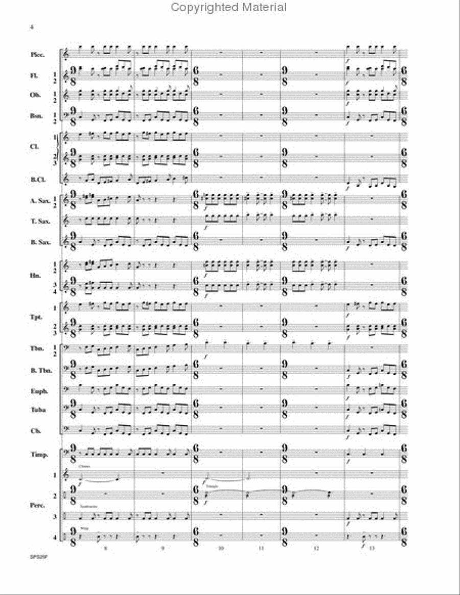 Mangulina Mangulina Concert Band scores gallery preview page 3