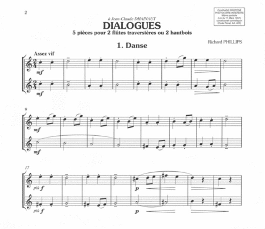 Dialogues Flute scores gallery preview page 2