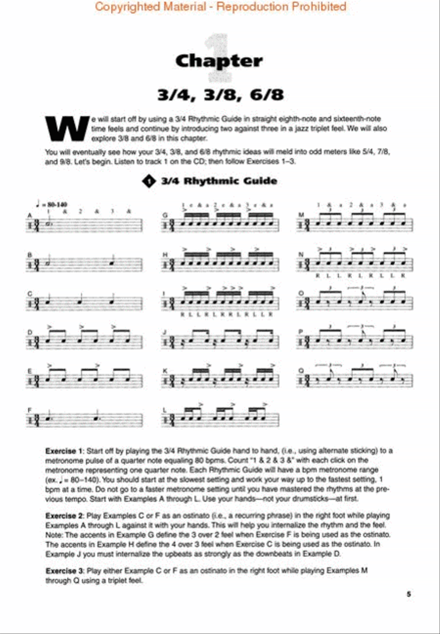 Drummer's Guide to Odd Meters Drums scores gallery preview page 2