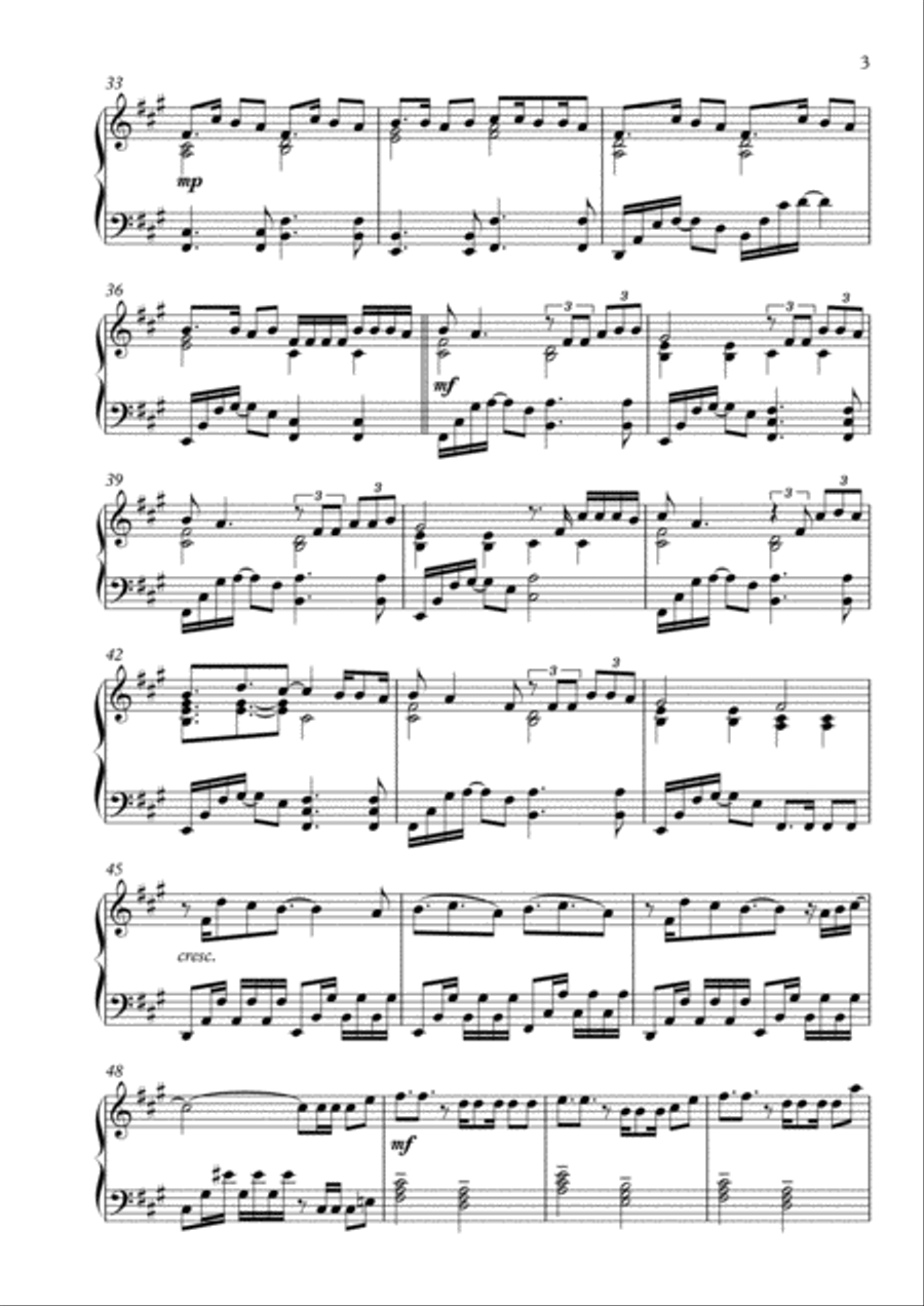 La Cintura (latin Remix) Piano Solo scores gallery preview page 3