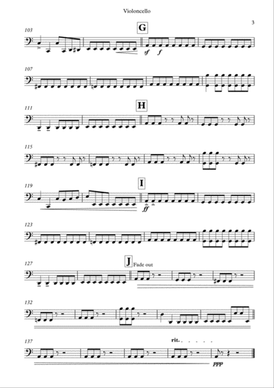 While My Guitar Gently Weeps String Quartet scores gallery preview page 5