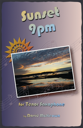 Book cover for Sunset 9pm, for Tenor Saxophone Duet
