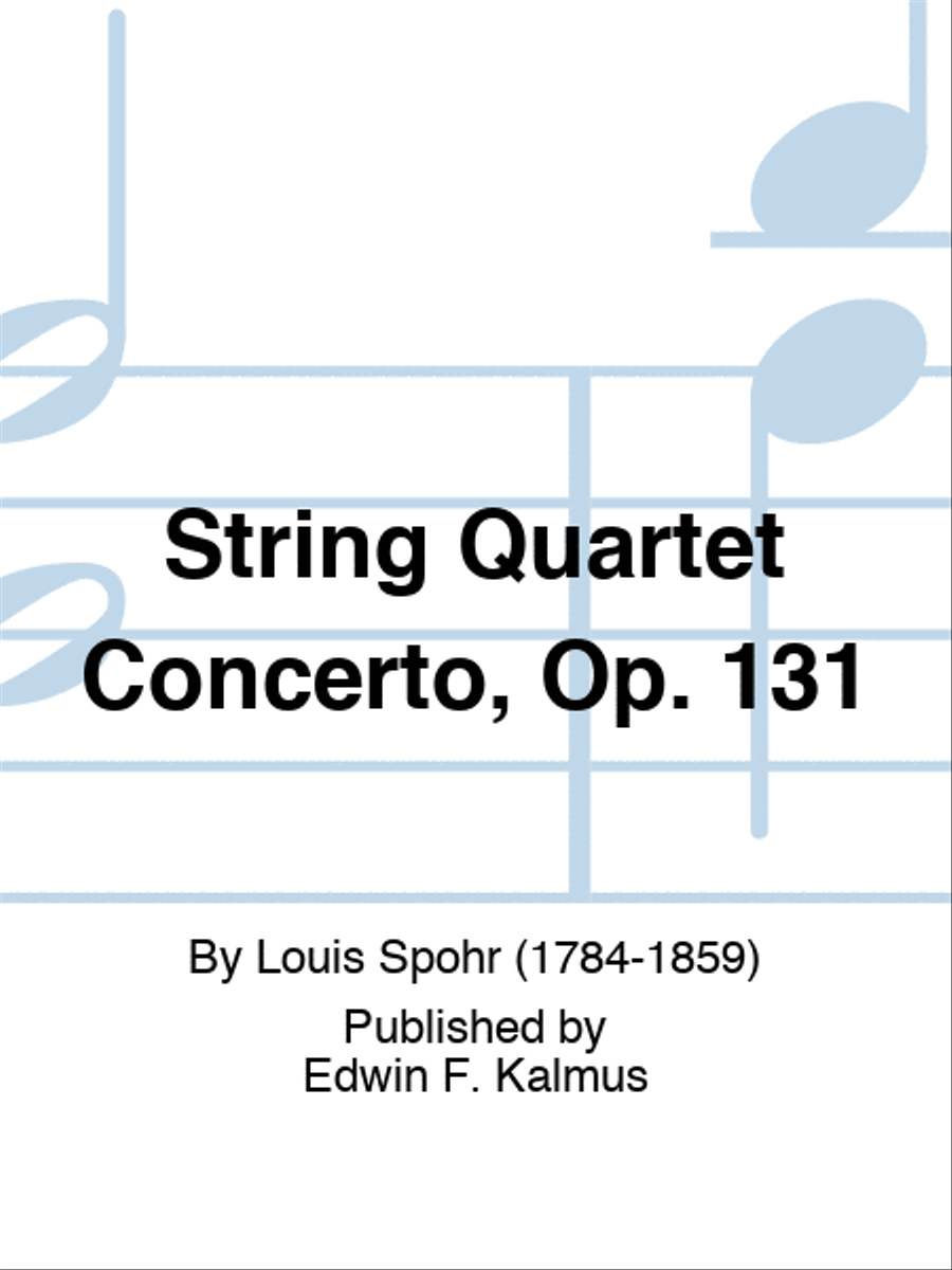 String Quartet Concerto, Op. 131 String Quartet scores gallery preview page 1
