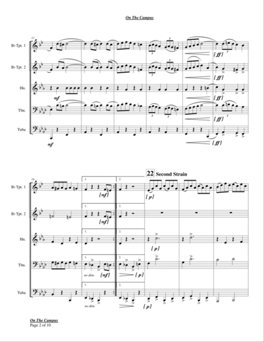 On The Campus On The Campus Chamber Music scores gallery preview page 4