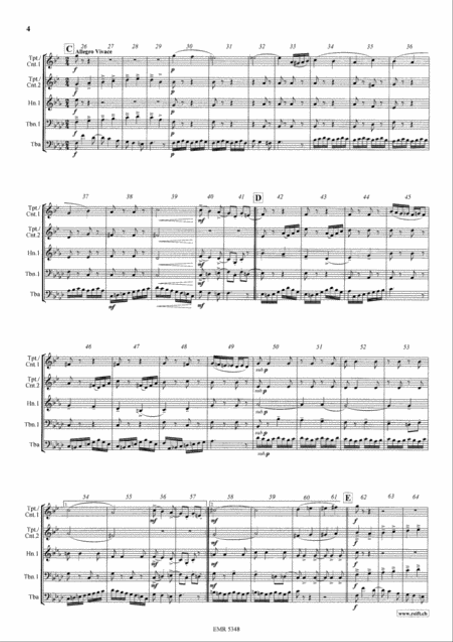 Czardas Brass Quintet scores gallery preview page 4