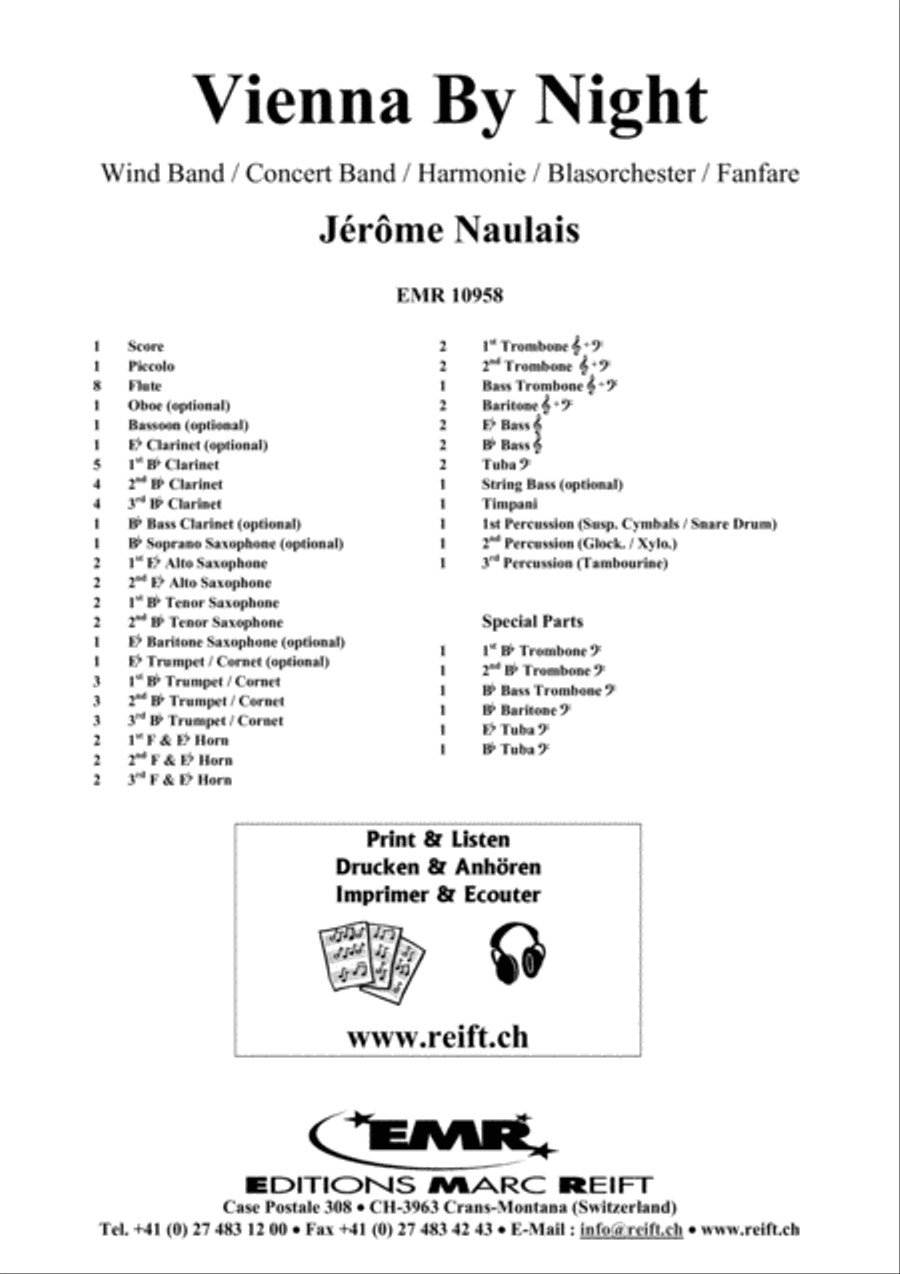 Vienna By Night Concert Band scores gallery preview page 2