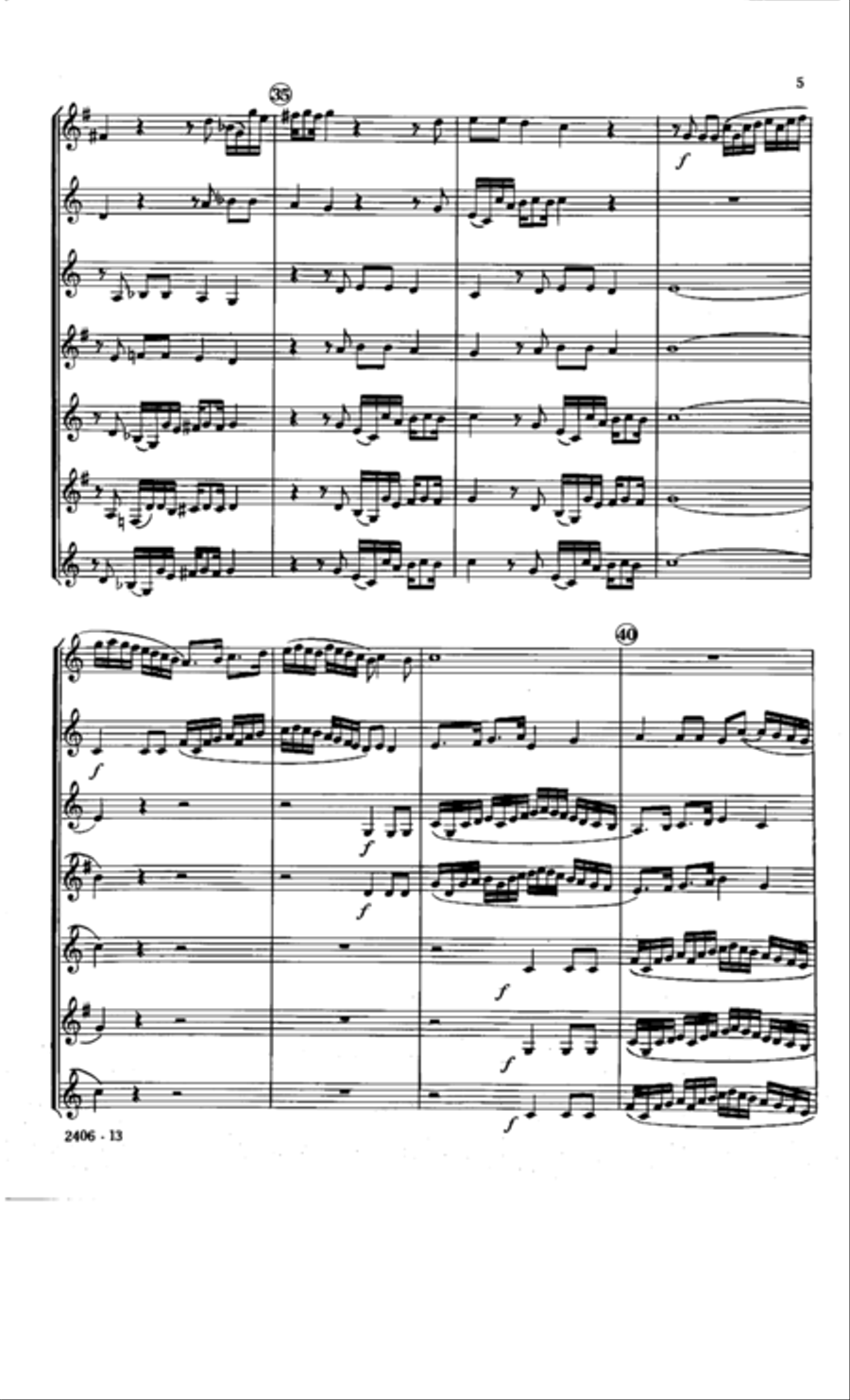 Canzona per Sonare No. 2 Clarinet Choir scores gallery preview page 6