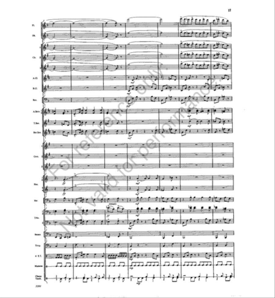Symphonic Celebration and Dance Concert Band scores gallery preview page 16
