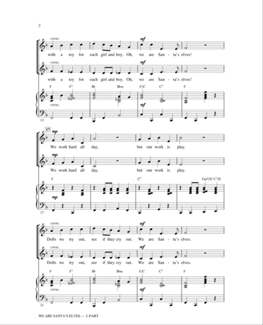 We Are Santa's Elves 2-Part scores gallery preview page 2