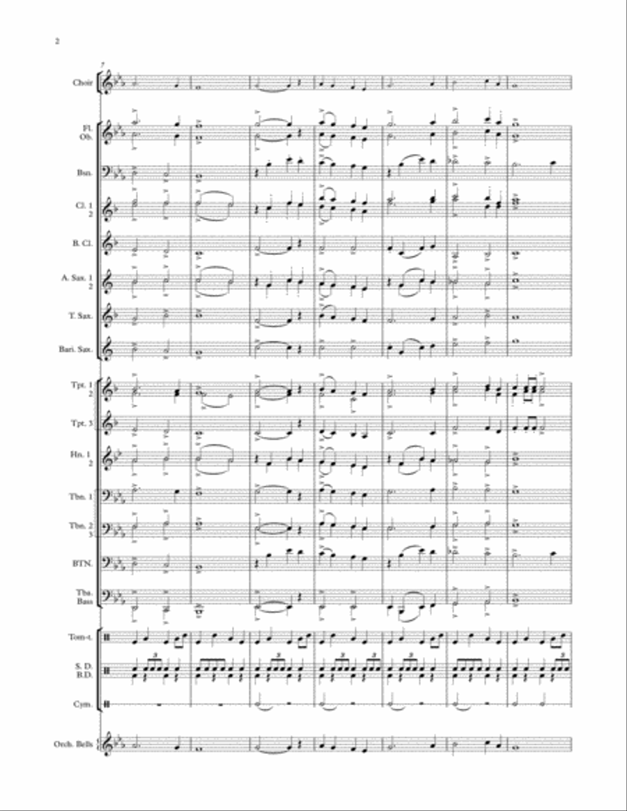 US Forces Service Medley Concert Band scores gallery preview page 3