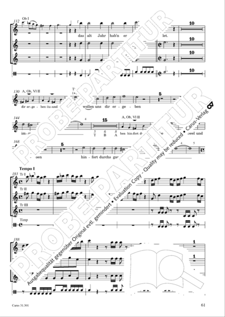 Bach for Brass 1: Cantatas I Voice scores gallery preview page 70