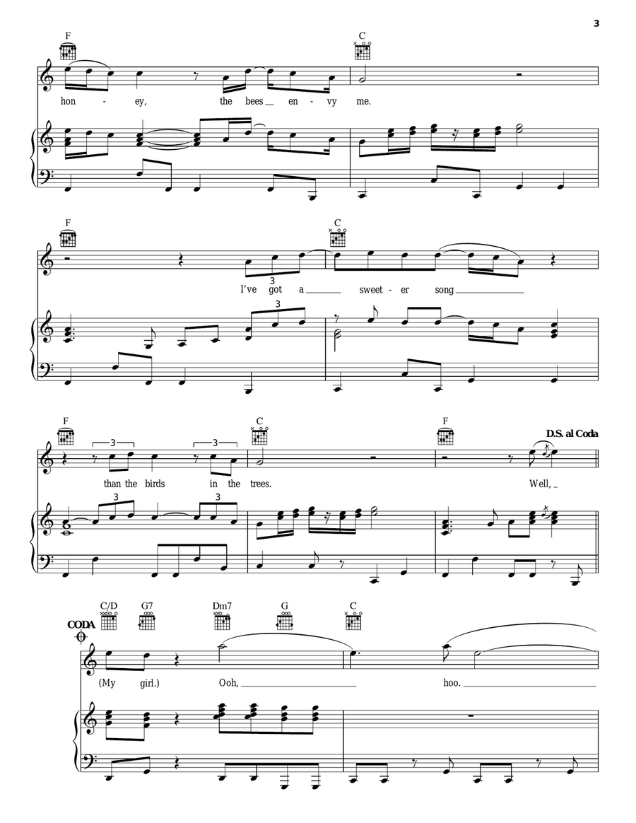 My Girl Acoustic Guitar scores gallery preview page 3