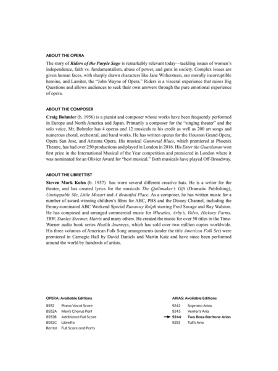 Bass-Baritone Arias Bass-Baritone Arias Baritone Voice scores gallery preview page 2