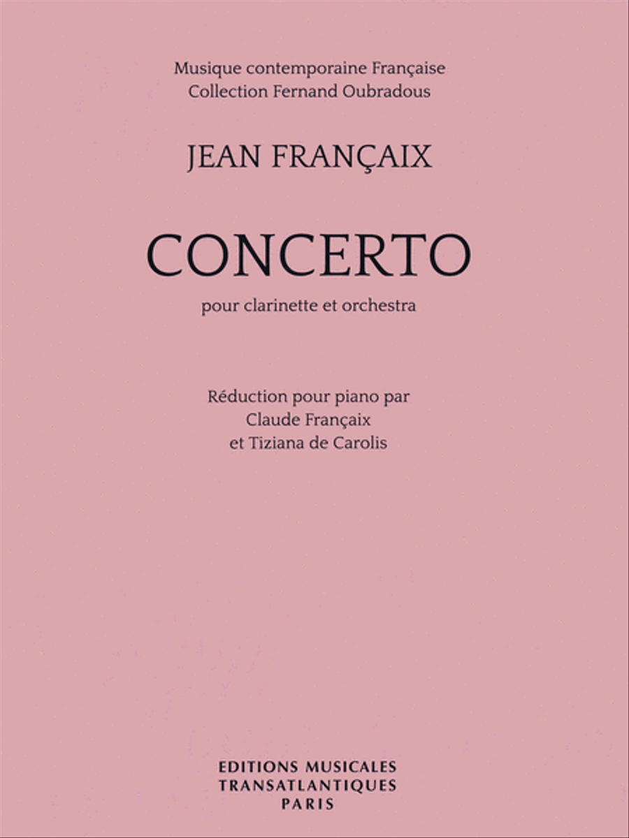 Concerto Clarinet Solo scores gallery preview page 1