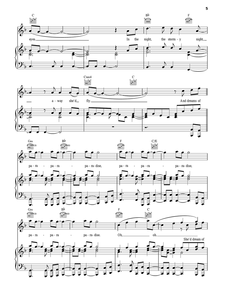 Paradise Acoustic Guitar scores gallery preview page 5