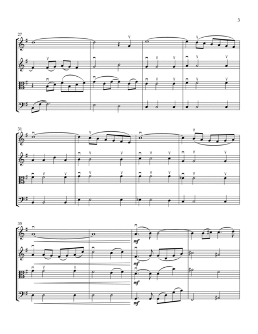 Ikaw for String Quartet (Score and Parts) String Quartet scores gallery preview page 3