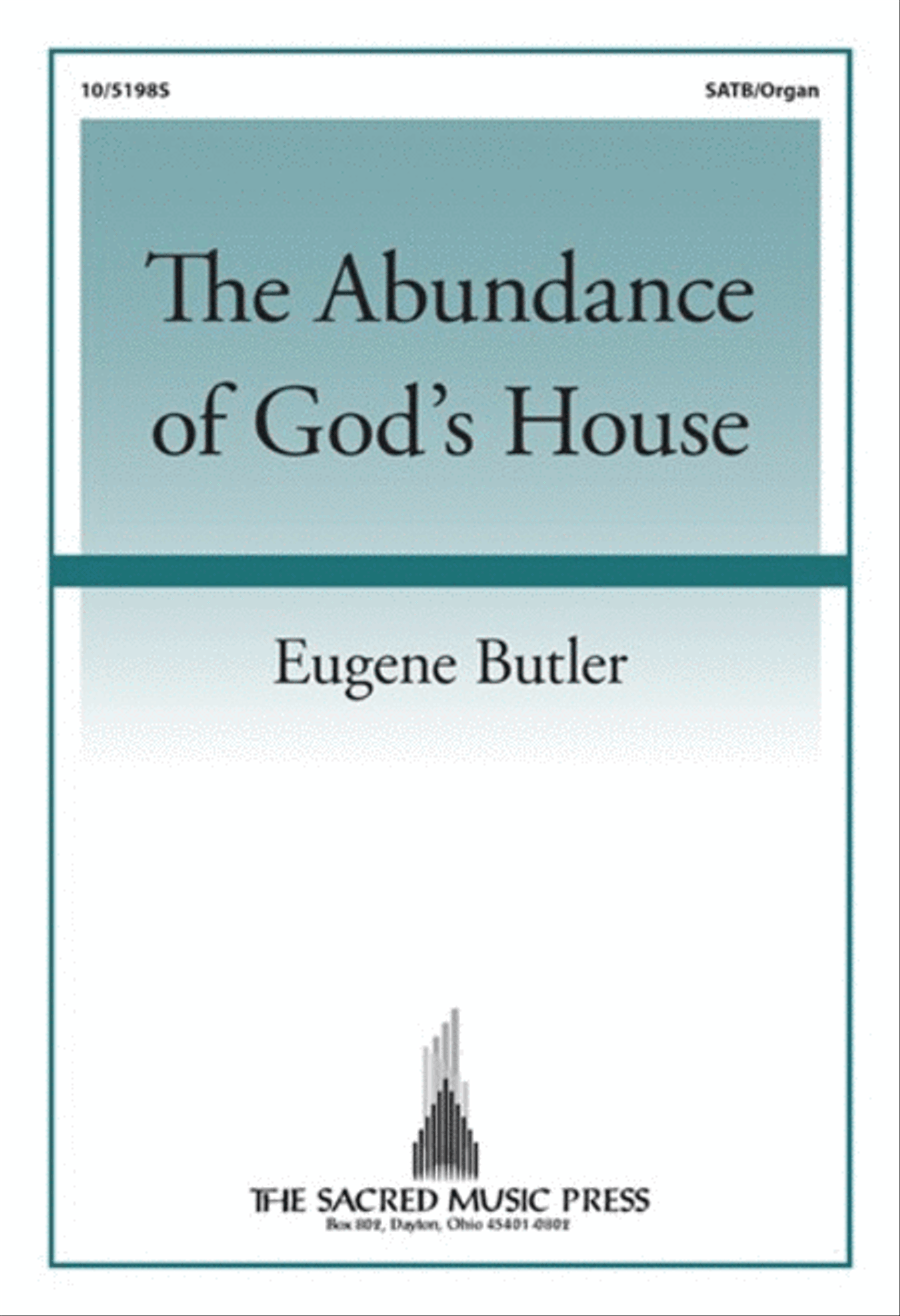 The Abundance of God's House 4-Part scores gallery preview page 1