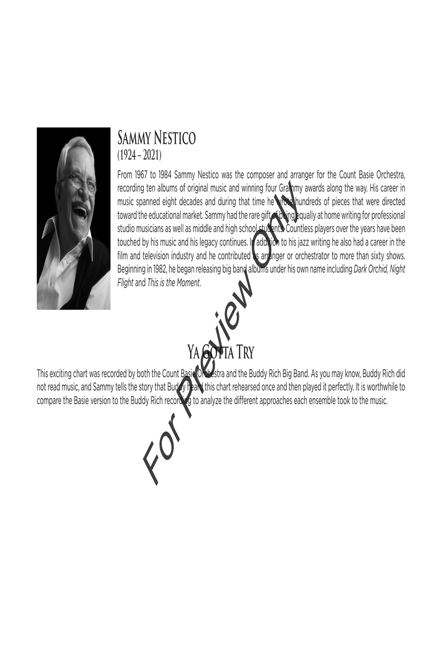 Ya Gotta Try Jazz Ensemble scores gallery preview page 3