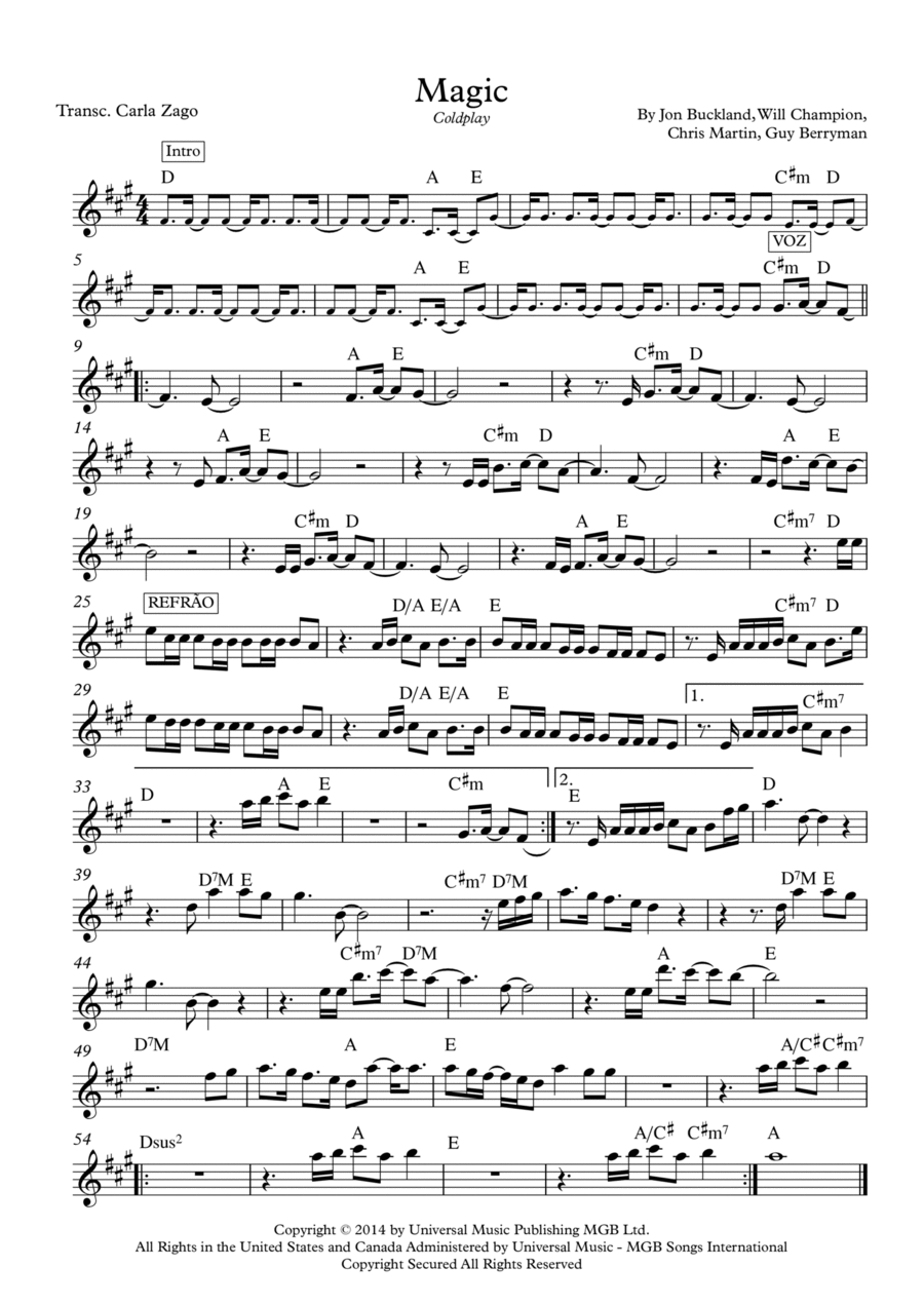 Magic Piano scores gallery preview page 1