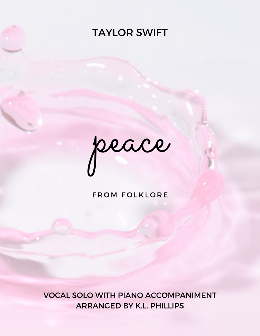 Peace Piano, Vocal scores gallery preview page 1