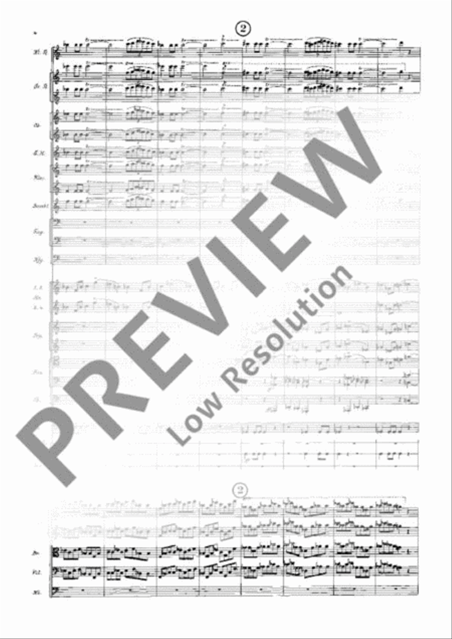 Symphony in E flat Major Orchestra scores gallery preview page 9
