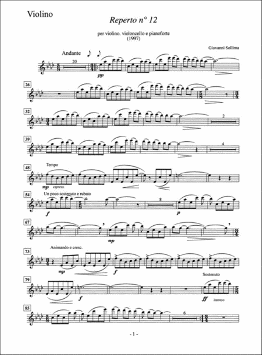 Reperto n° 12 Piano Trio scores gallery preview page 3