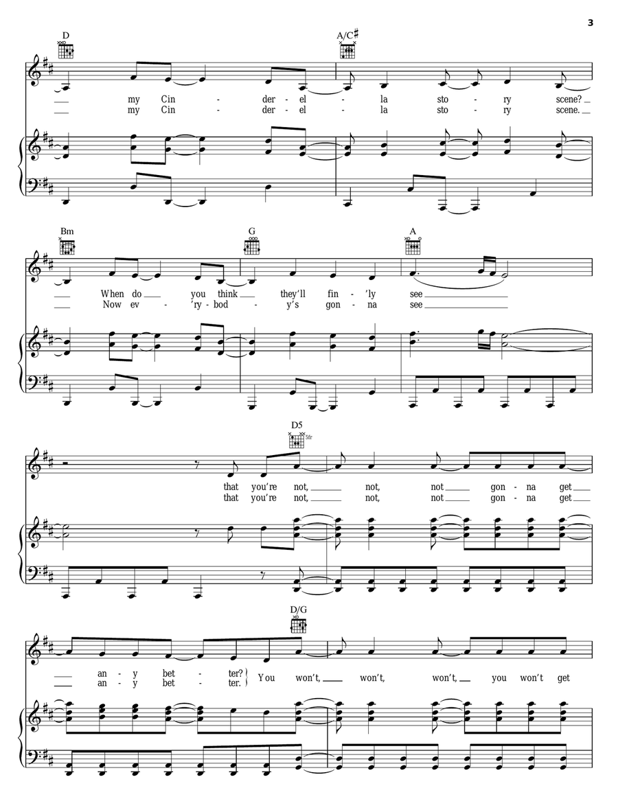 The Best Damn Thing Piano, Vocal, Guitar scores gallery preview page 3