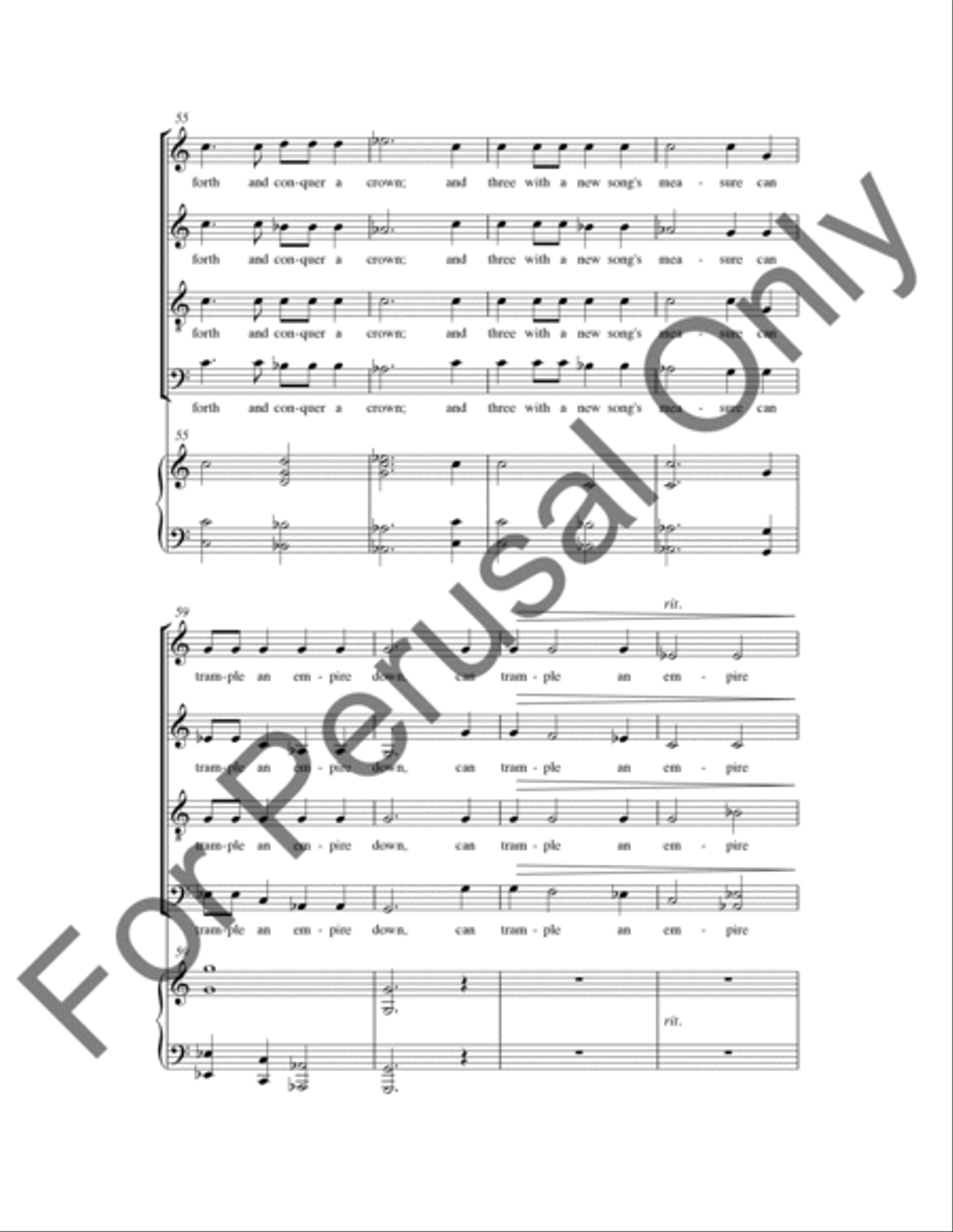 We Are The Music Makers (Choral Score) 4-Part scores gallery preview page 10