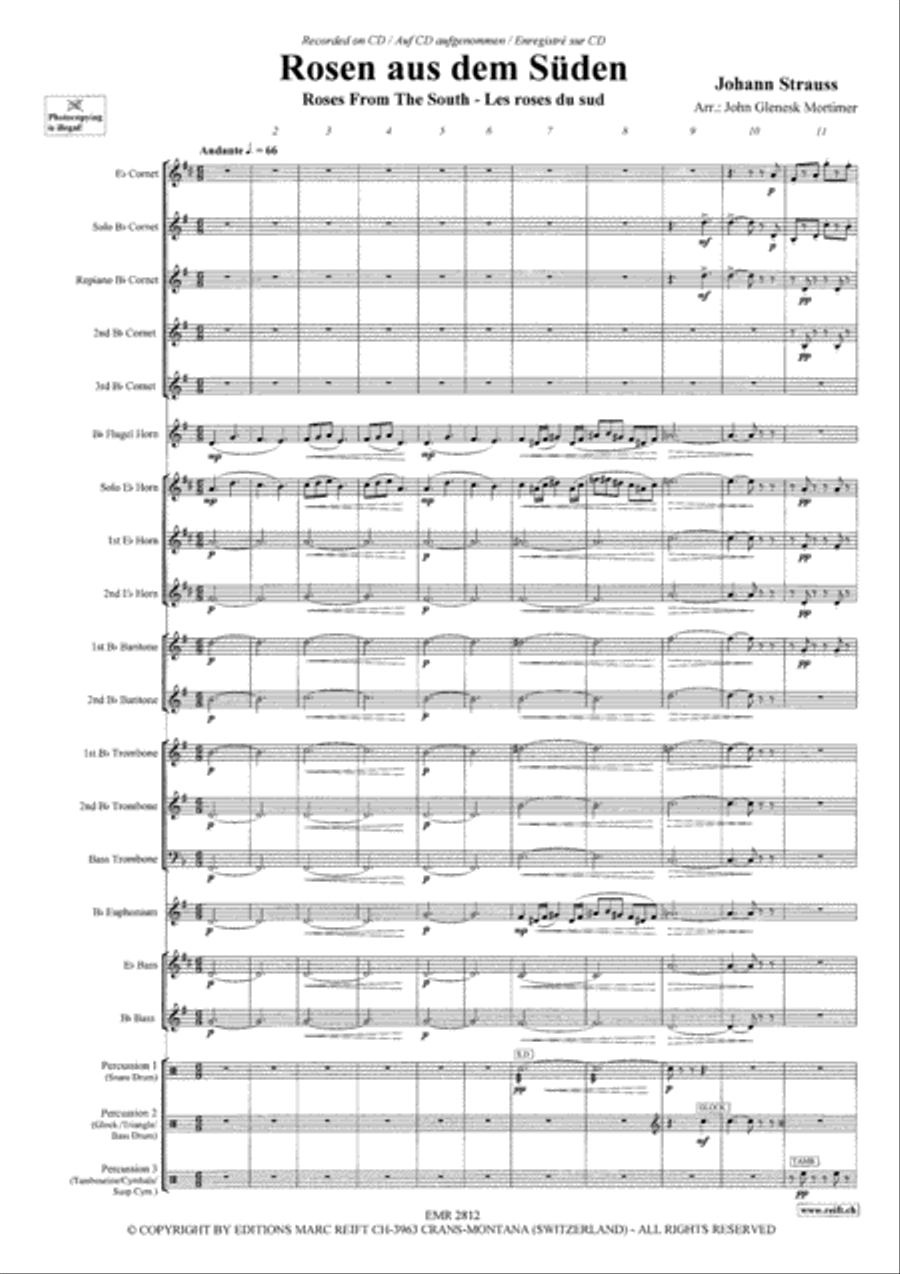 Rosen aus dem Suden Brass Band scores gallery preview page 4