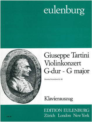 Book cover for Concerto for violin in G major