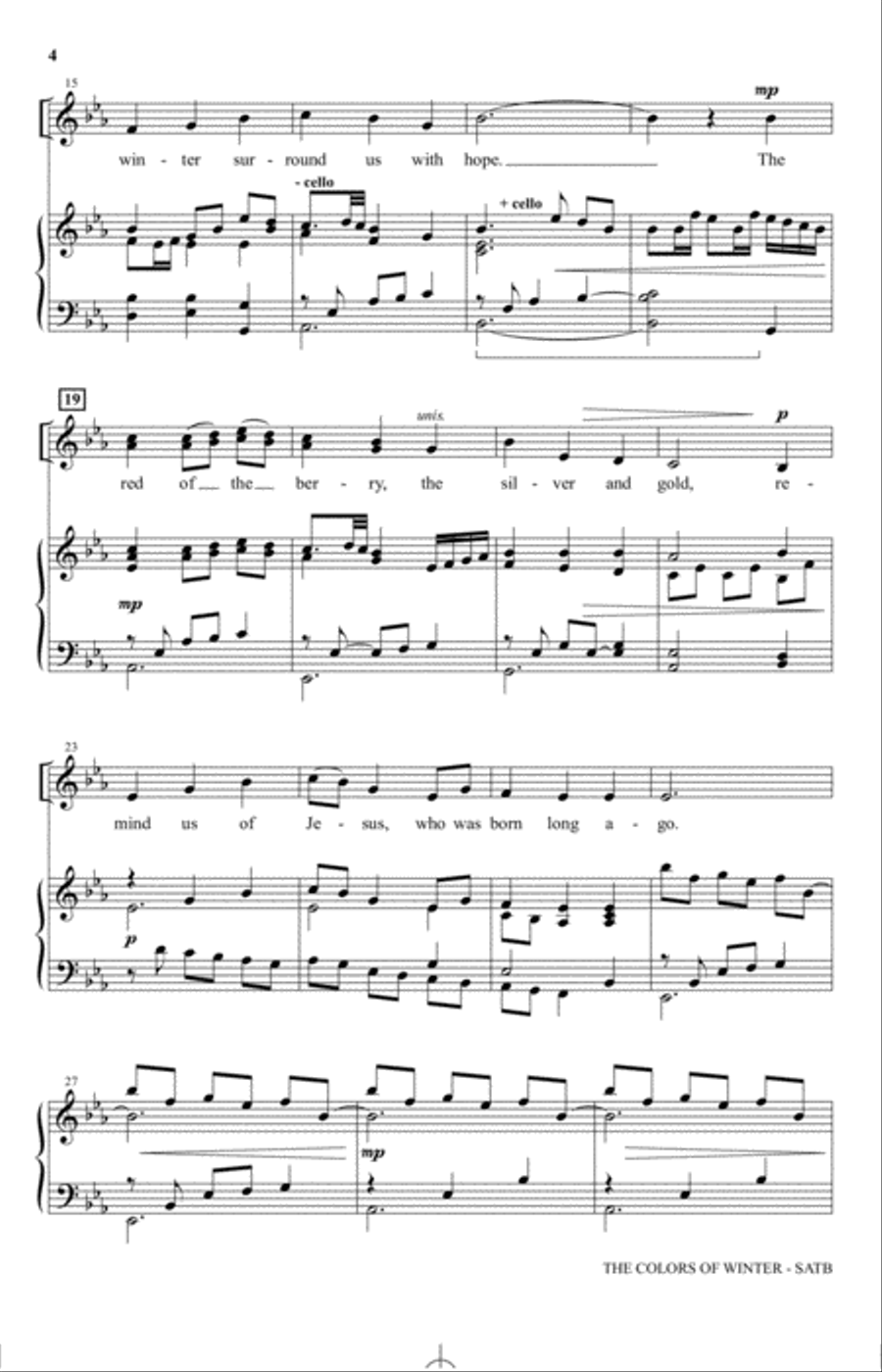 The Colors Of Winter 4-Part scores gallery preview page 2