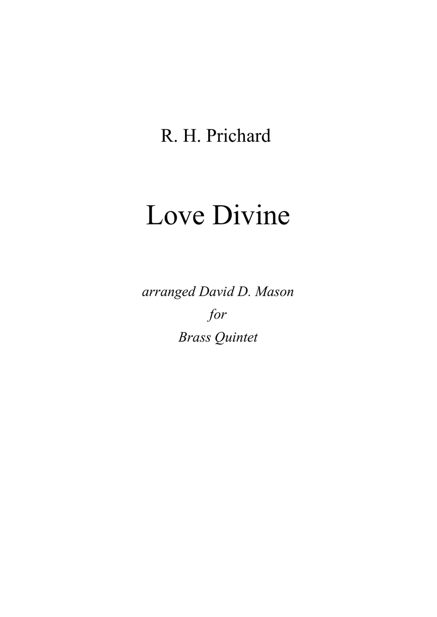 Love Divine Brass Ensemble scores gallery preview page 1