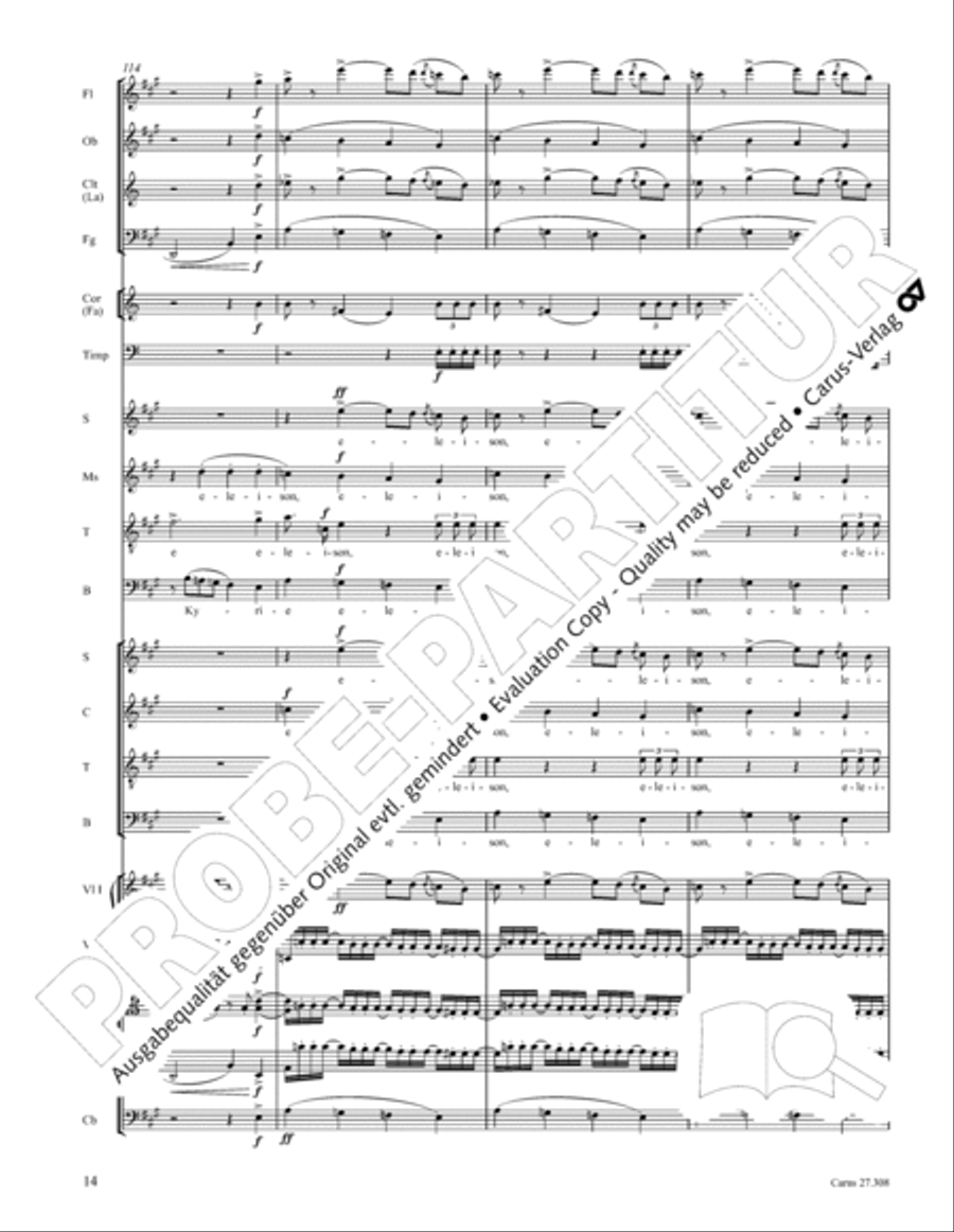 Messa da Requiem 4-Part scores gallery preview page 20