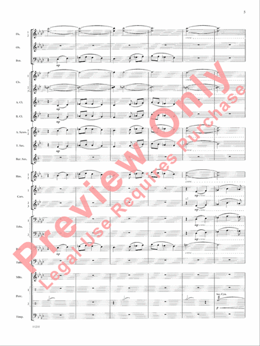 Scenes of Wonder Concert Band scores gallery preview page 6