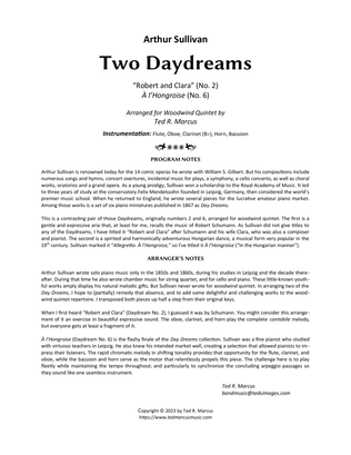 Two Daydreams for Woodwind Quintet