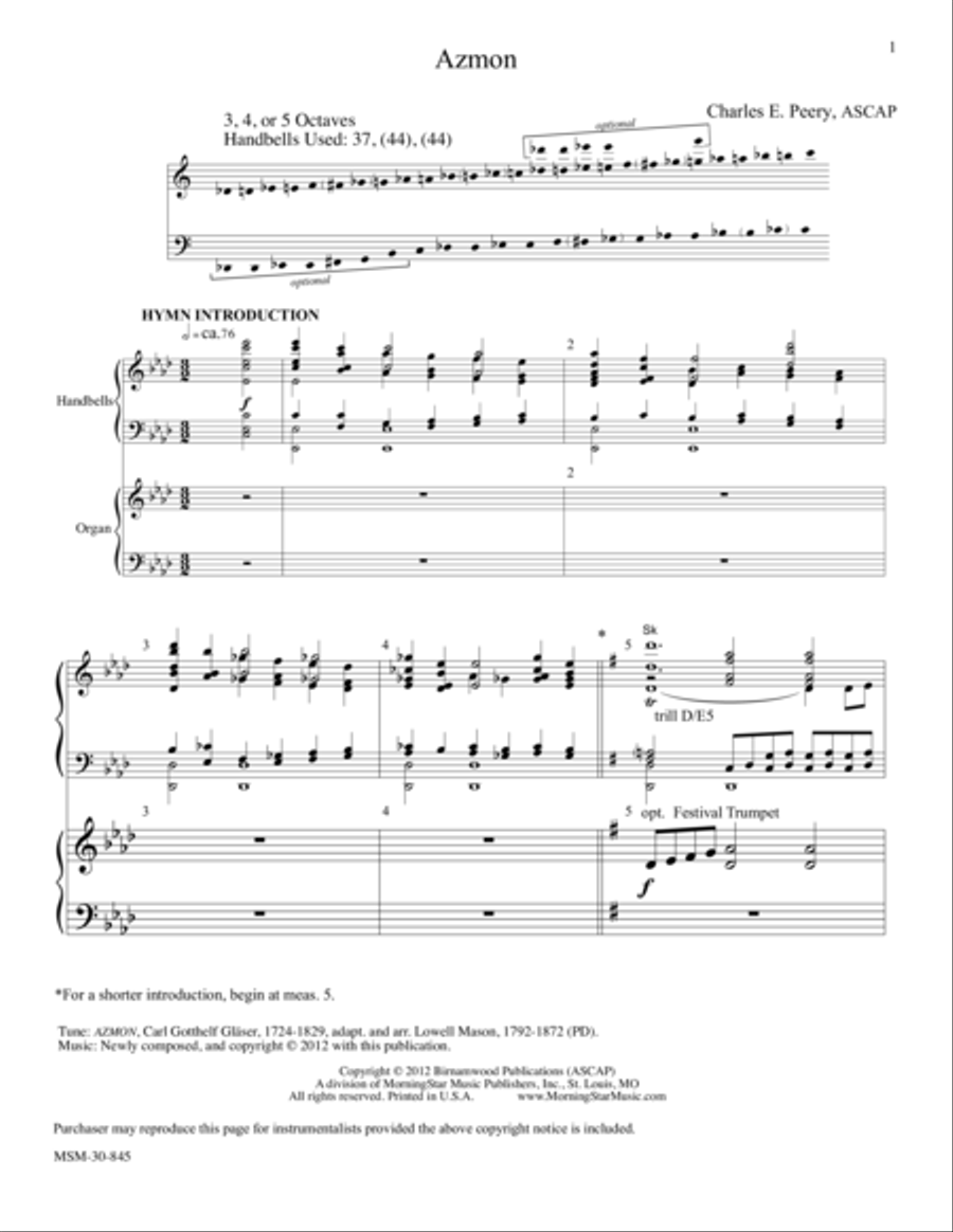 Azmon Choir scores gallery preview page 1