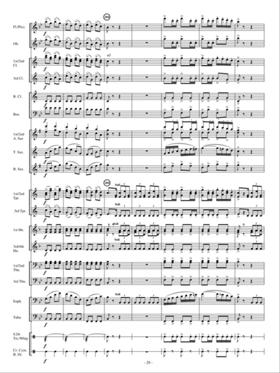 A Hunting Scene A Hunting Scene Concert Band scores gallery preview page 25