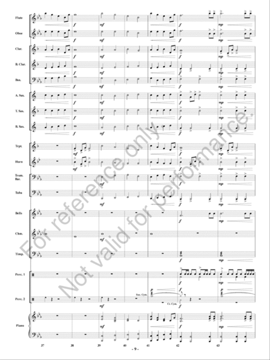 Call To Glory Concert Band scores gallery preview page 10