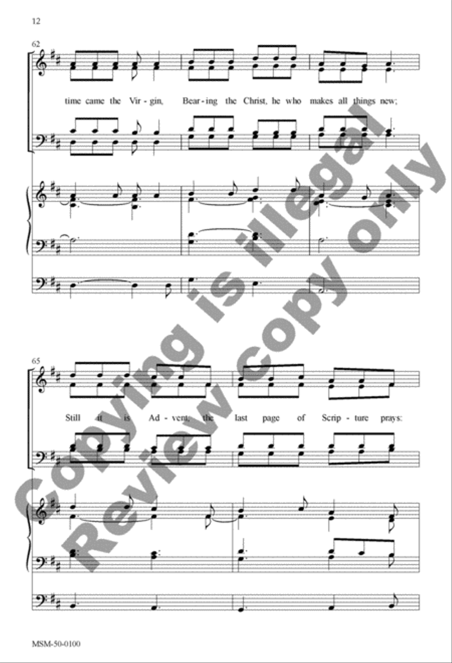 Advent Carol Divisi scores gallery preview page 12
