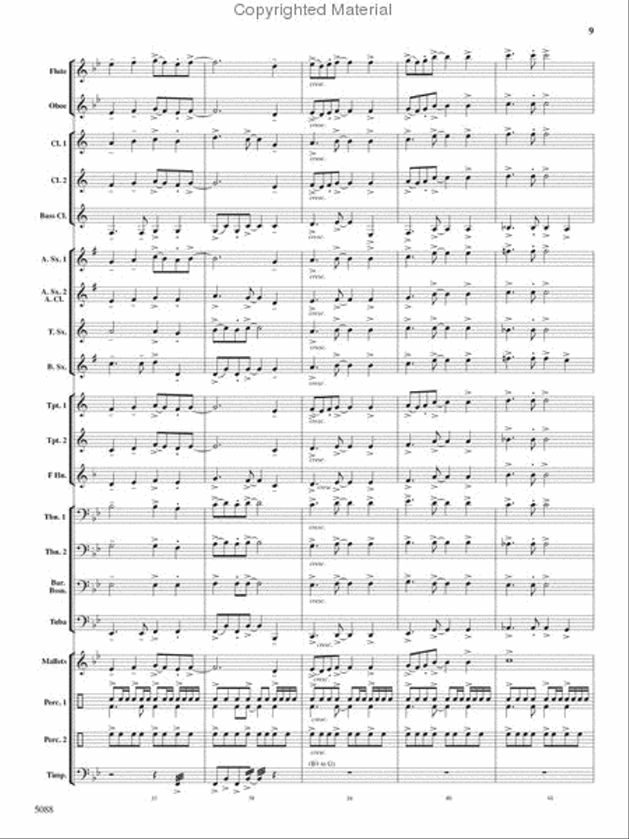 Stone Mountain Fantasy Stone Mountain Fantasy Concert Band scores gallery preview page 9