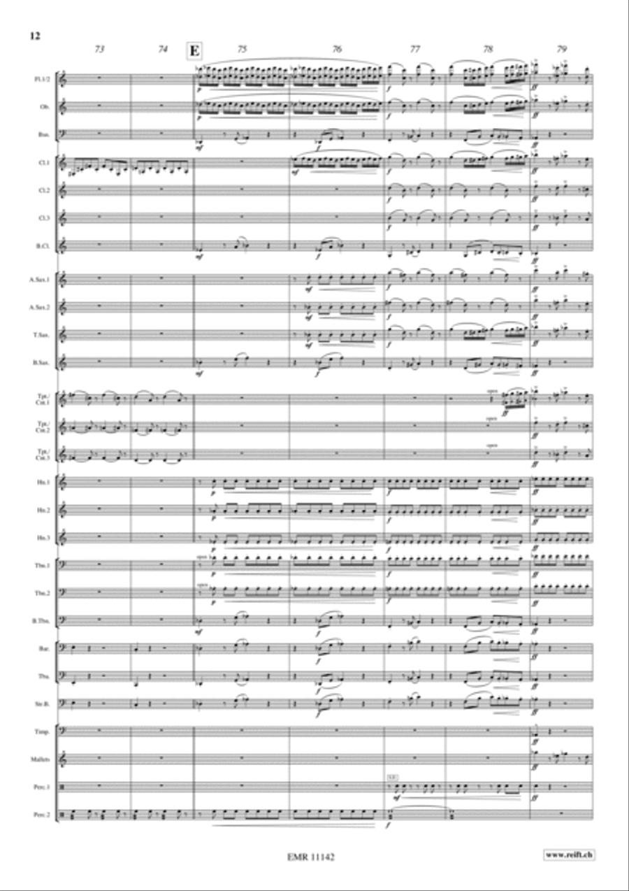 The Great Train Robbery Concert Band scores gallery preview page 13