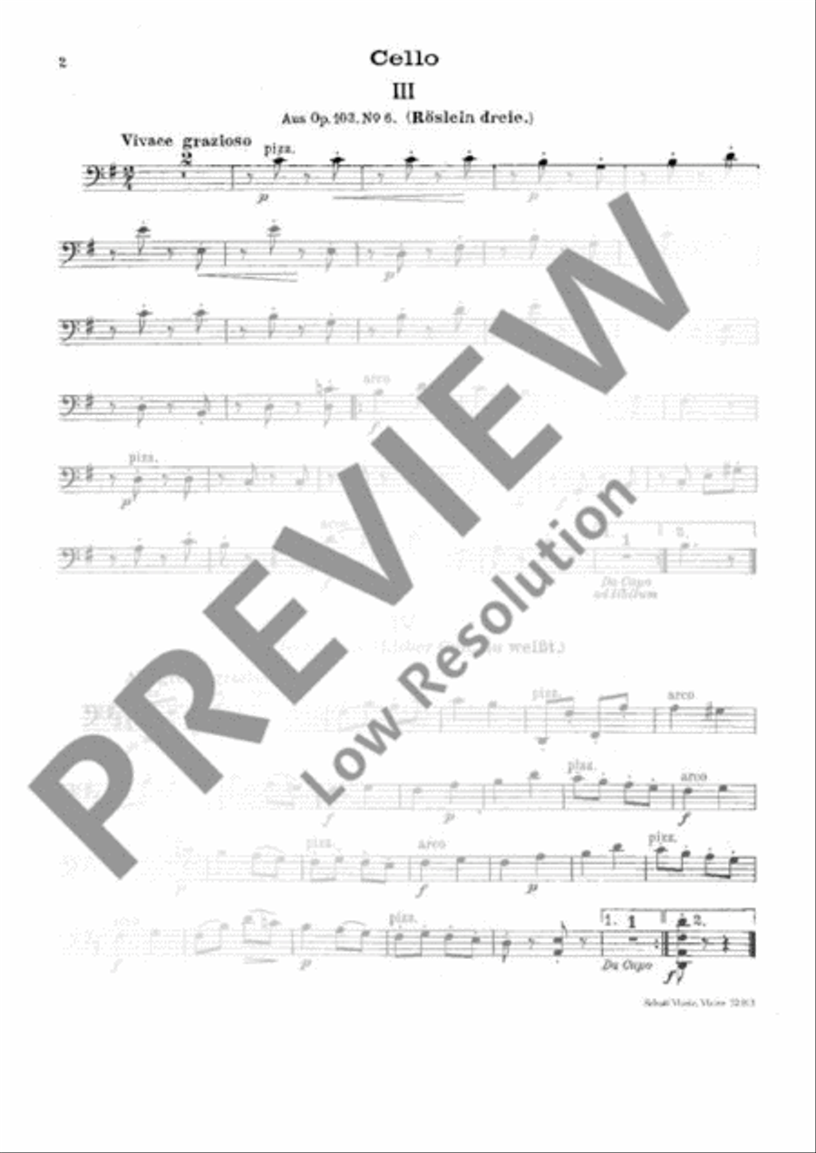 Zigeunerlieder Orchestra scores gallery preview page 13