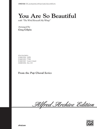 Book cover for You Are So Beautiful (with The Wind Beneath My Wings) - SSA
